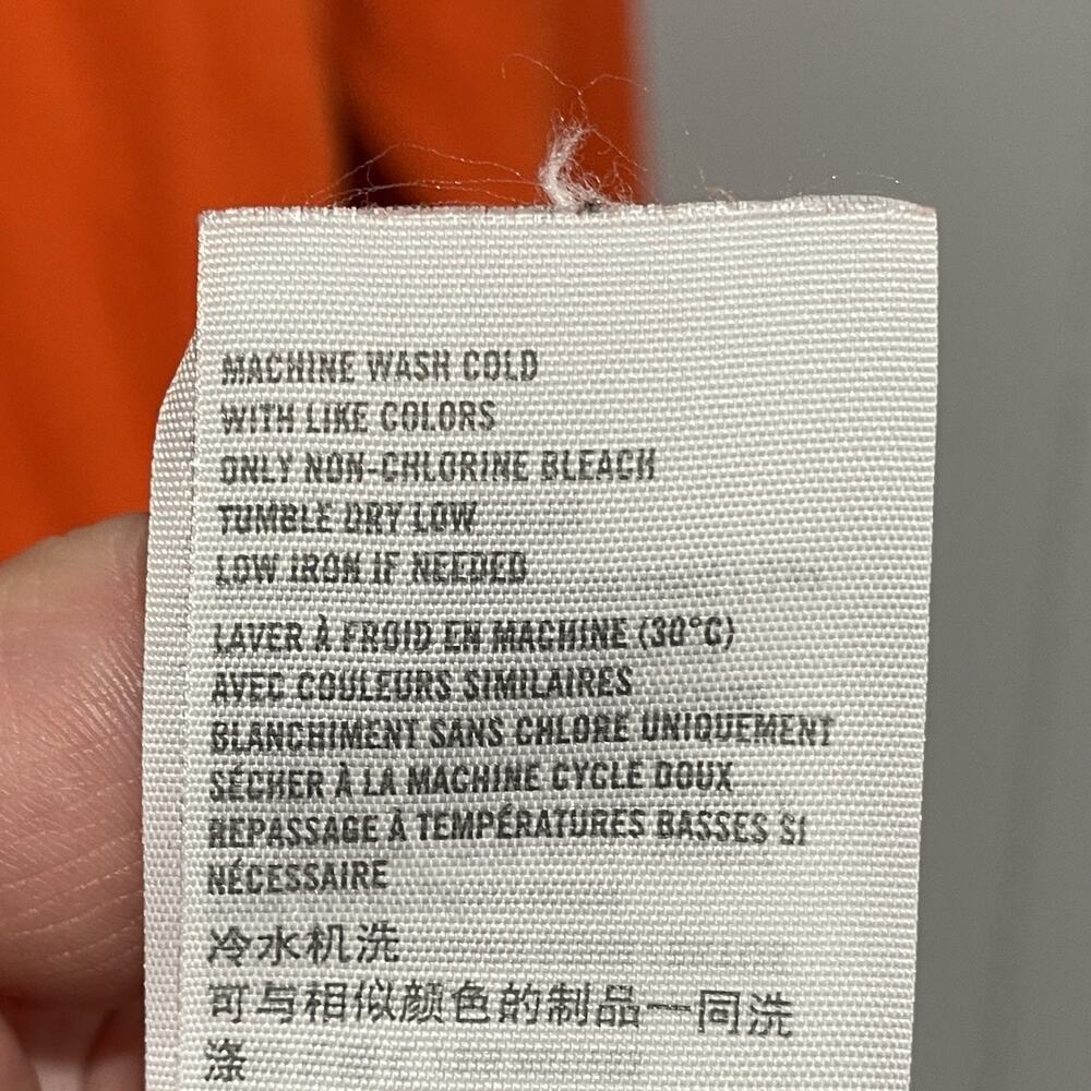 Y2K Abercrombie & Fitch Fitted Ribbed Top Medium Orange Tee Preppy Bella Elena - Picture 6 of 6